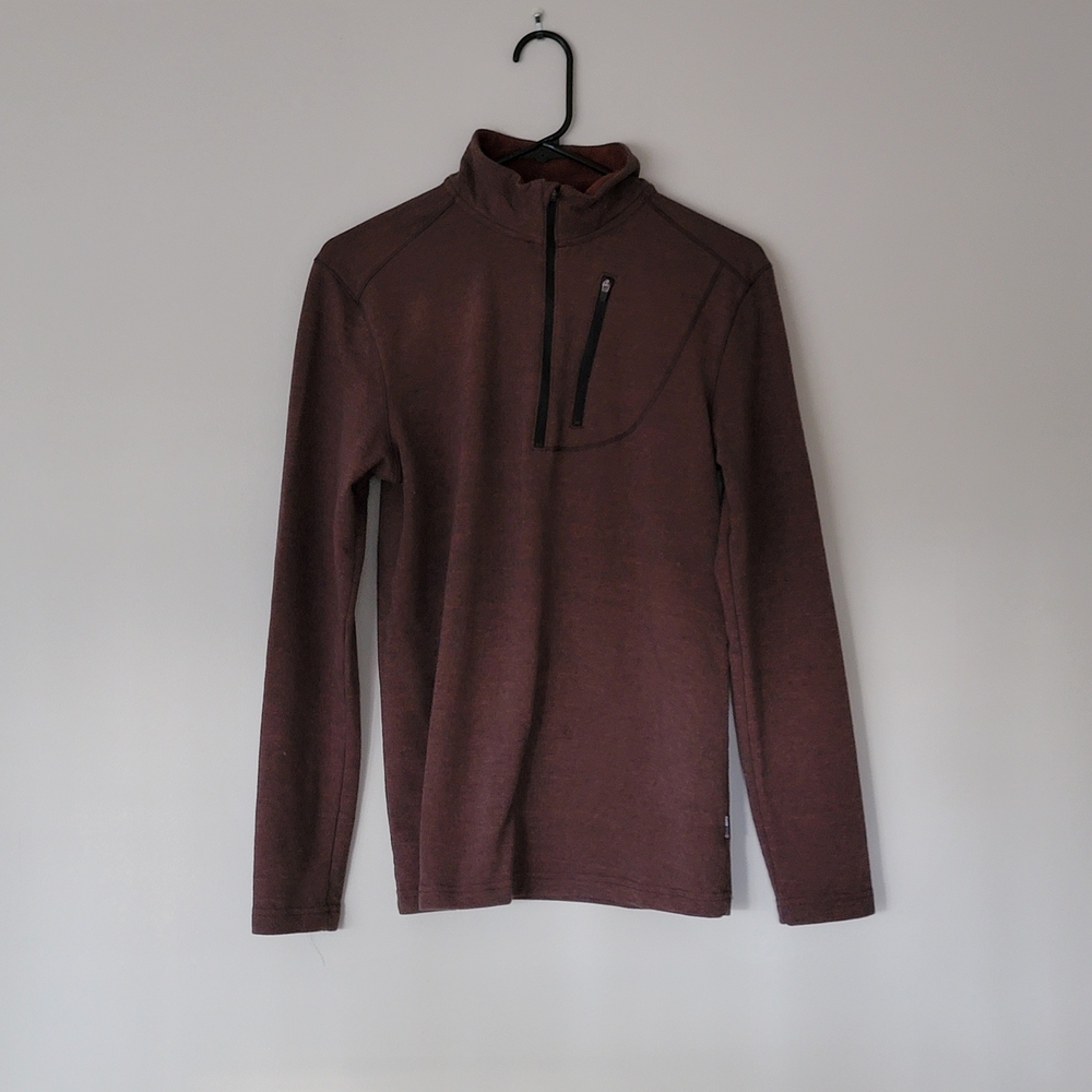 Swiss Tech Men's Zip Up Brown Sweater